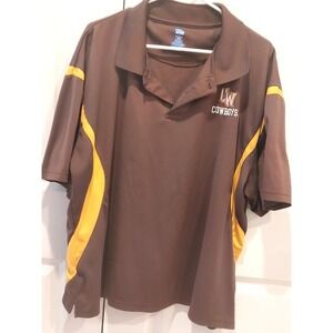 University Of Wyoming Cowboys College Football Polo Shirt NCAA Men's Size XL